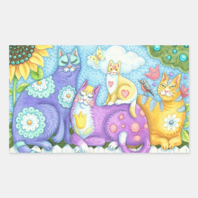 Ficha de PEGATINAS de Whiskers And Purers, Amigos  (Anverso)