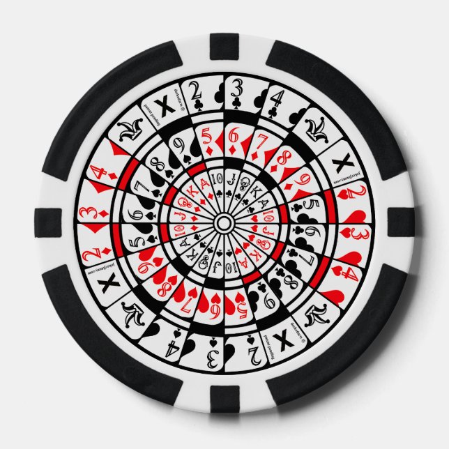 Ficha de póquer con diseño único. (Anverso)