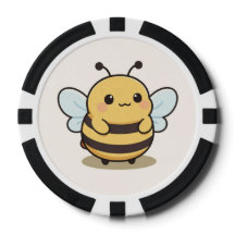 Ficha de póquer de abeja melífera – Lindo