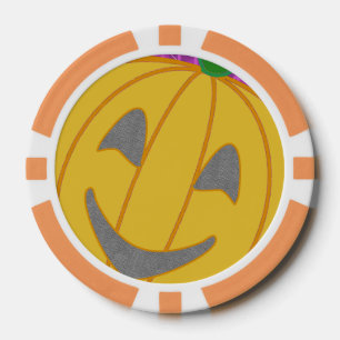 Ficha de póquer de calabaza moderna