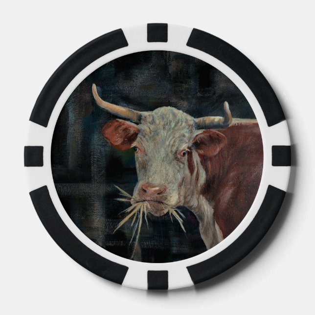Ficha de póquer de vaca (Anverso)