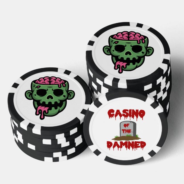 Ficha de póquer del Casino de los Malditos Zombie (Pila)
