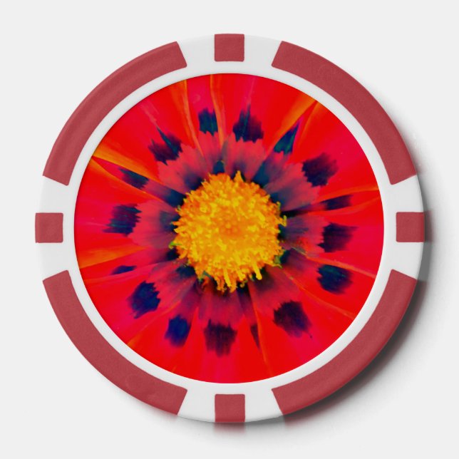 Ficha de póquer FLORA ABSTRACTA (Anverso)