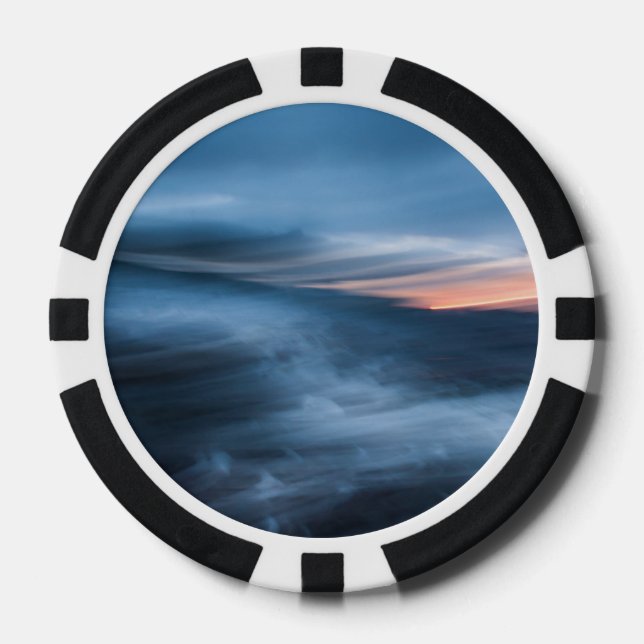 Ficha de póquer fota abstracta (Anverso)