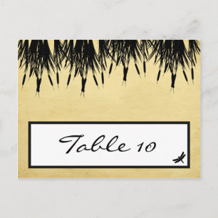 Ficha Grabable Tarjeta Cattail/Dragonfly Silhouett