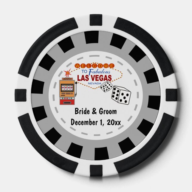 Fichas de Casino de Boda de Las Vegas (Anverso)