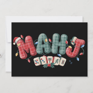 Fichas de jugador de Mahjong de Navidad Mahj Luces