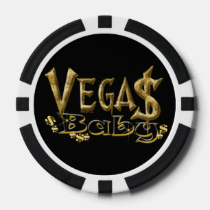Fichas de póker del bebé de Vegas