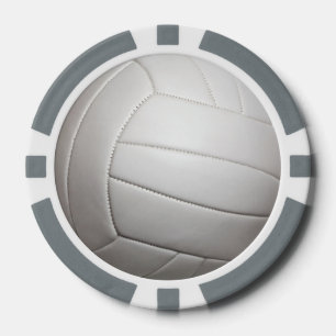 Fichas de póker del personalizable del voleibol