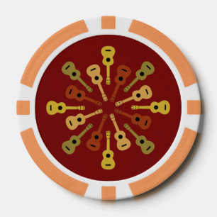 Fichas de póker del Ukulele