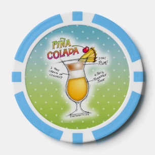 FICHAS DE PÓKER PERSONALIZADAS, ARTE DE COCTEL DE 