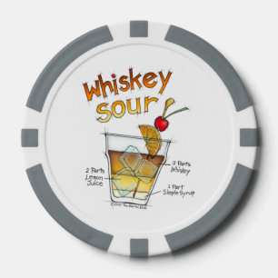 FICHAS DE PÓKER PERSONALIZADAS - RECETA DE COCTEL 