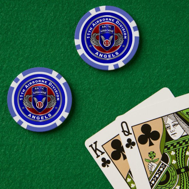 Fichas De Póquer 11.ª División Aérea (Mesa de Poker (Doble))
