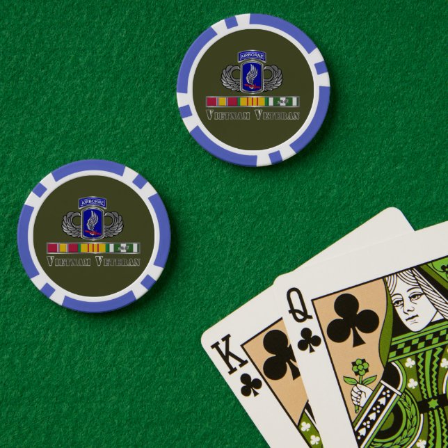 Fichas De Póquer 173.ª Brigada Aérea Veterana de Vietnam (Mesa de Poker (Doble))
