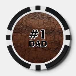 Fichas De Póquer #1 Papá de aspecto de cuero