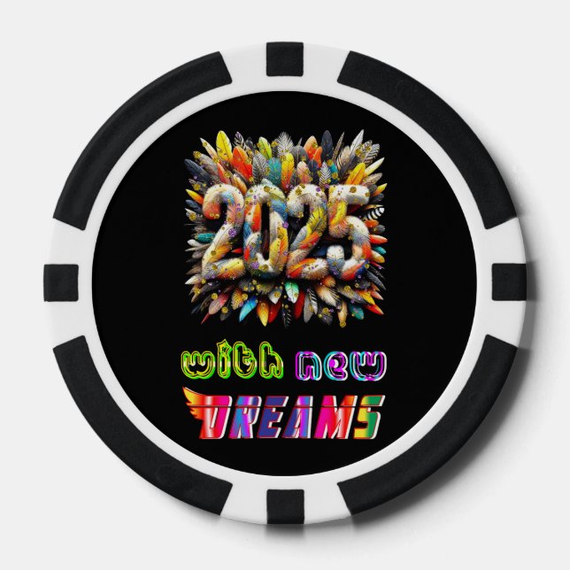 Fichas De Póquer 2025 con nuevos sueños (Anverso)
