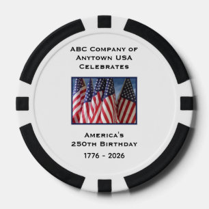Fichas De Póquer 250º aniversario 1776 a 2026 Estados Unidos Améric