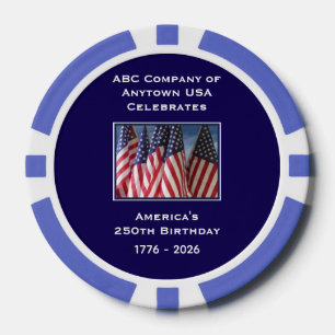 Fichas De Póquer 250º aniversario 1776 a 2026 Estados Unidos Améric
