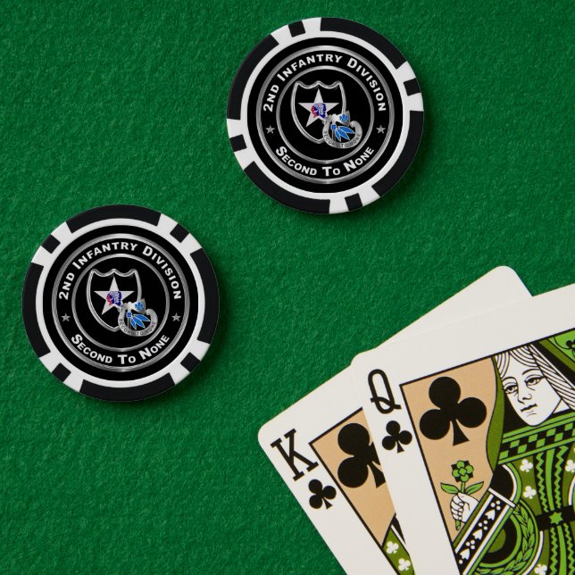 Fichas De Póquer 2.ª División de Infantería (Mesa de Poker (Doble))