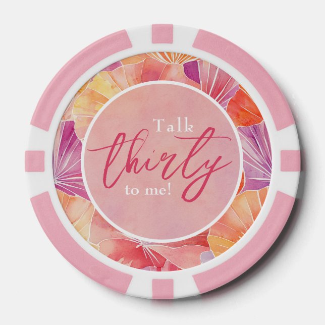 Fichas De Póquer 30.ª charla de cumpleaños (Anverso)