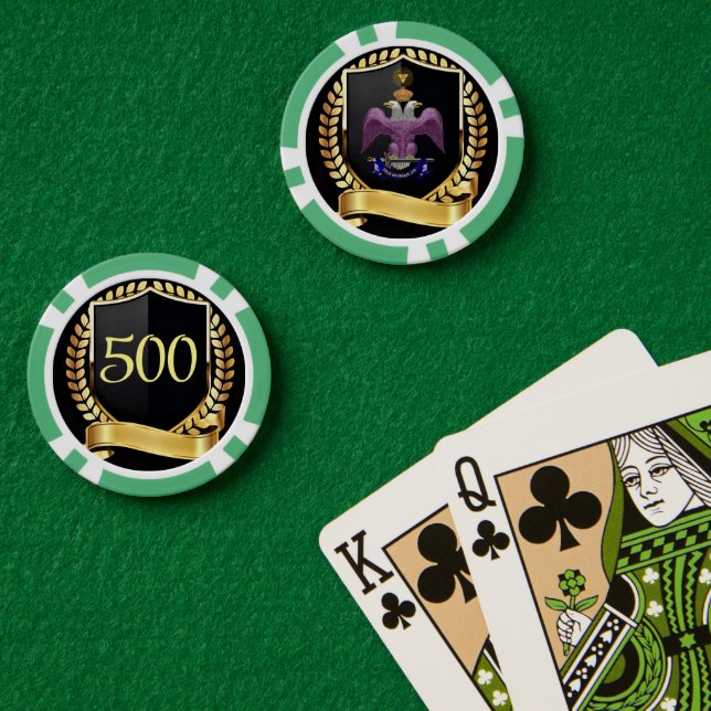 Fichas De Póquer 33° Mason (Mesa de Poker (Doble))