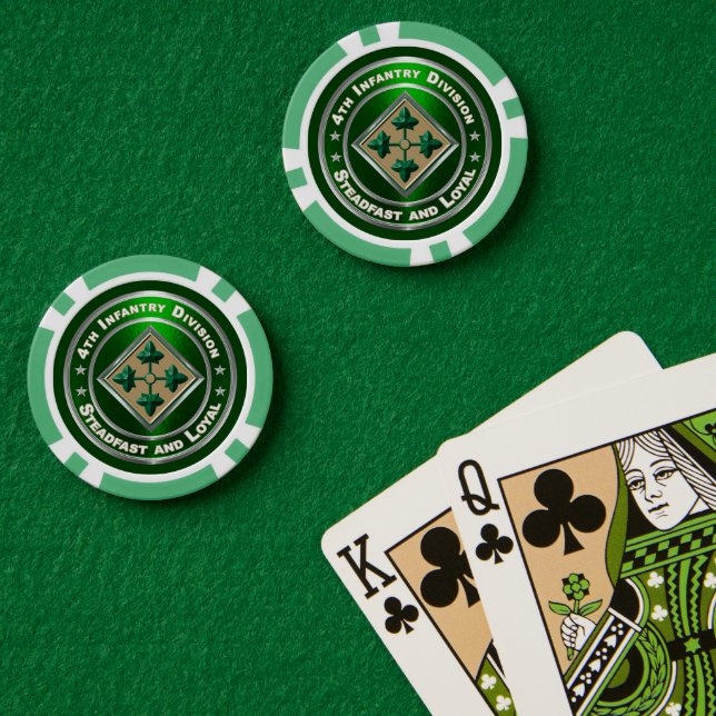 Fichas De Póquer 4.ª División de Infantería (Mesa de Poker (Doble))