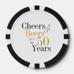 Fichas De Póquer 50.ª Cerveza de cumpleaños y Fiesta mínimo de víto