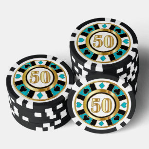 Fichas De Póquer 50 Turquoise Casino Chip Las Vegas