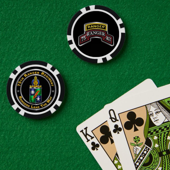 Fichas De Póquer 75.º Regimiento de Peregrinos (Mesa de Poker (Doble))