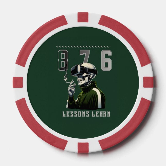 Fichas De Póquer 876 LESSONS LEARN Poker Chip (Anverso)