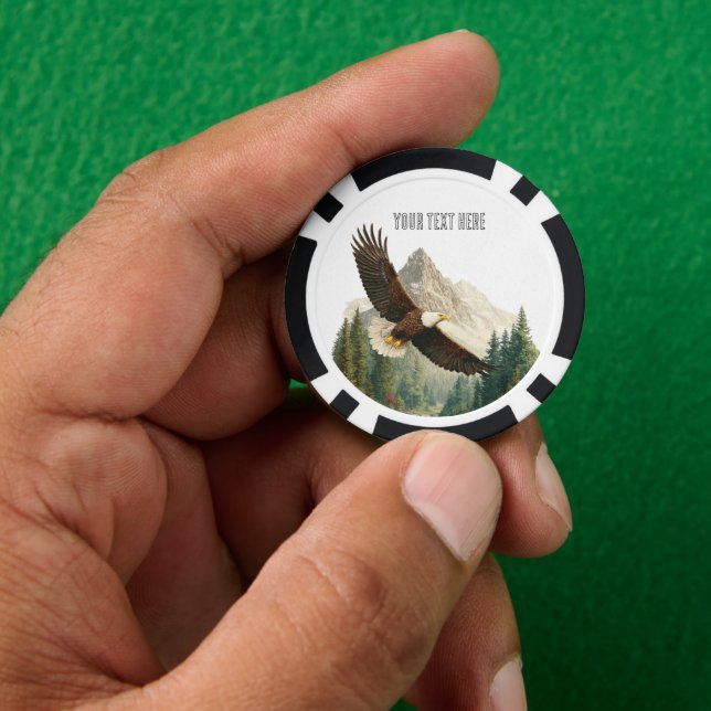 Fichas De Póquer Águila en vuelo  (Mano)
