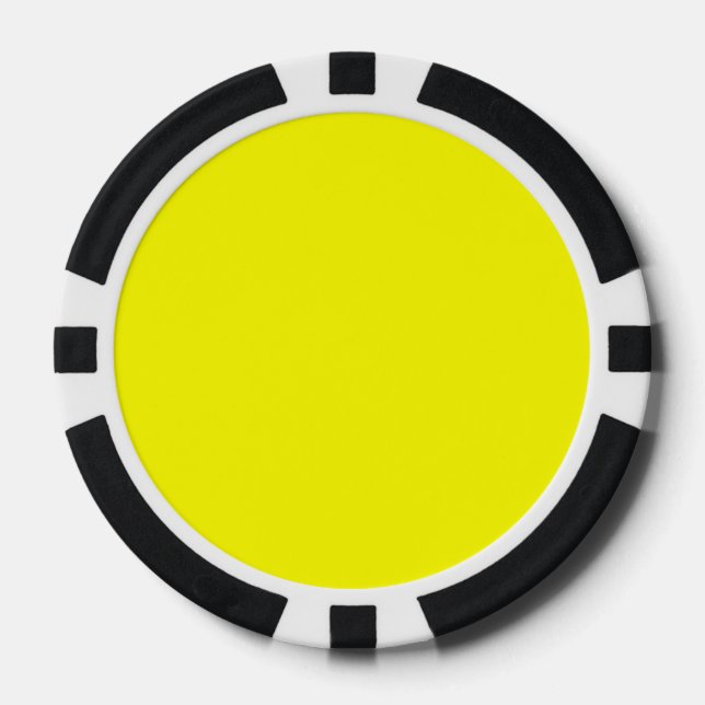 Fichas De Póquer Amarillo (Anverso)