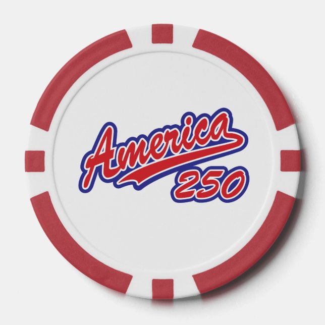 Fichas De Póquer América 250 (Anverso)