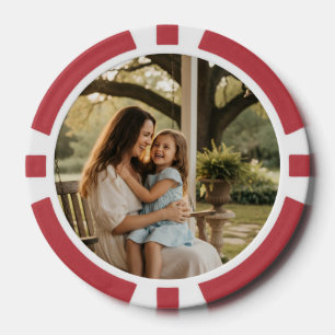 Fichas De Póquer Amor de madre e hija foto regalo día de la madre f
