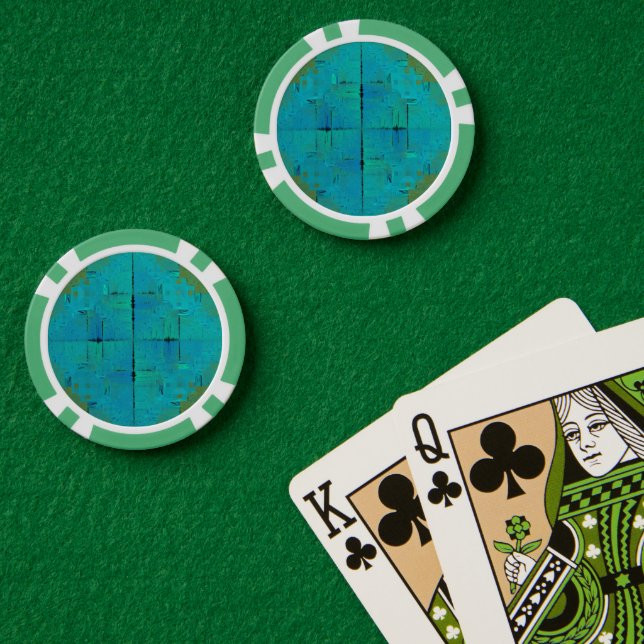 Fichas De Póquer Aqua Resonance (Mesa de Poker (Doble))