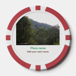 Fichas De Póquer Árboles de selva selva bocas viajes agregar nombre