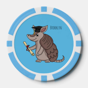 Fichas De Póquer Armadillo cúbico con personalizado de tapón de gra