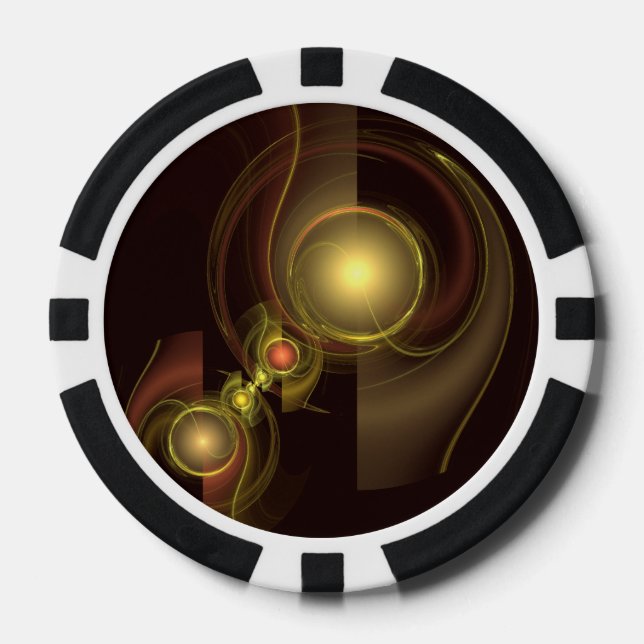 Fichas De Póquer Arte abstracto de conexión íntima (Anverso)