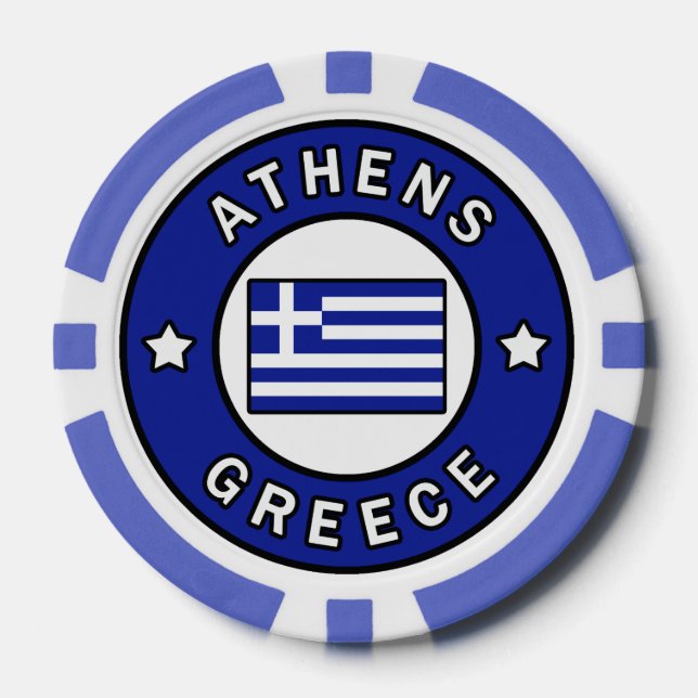 Fichas De Póquer Atenas Grecia (Anverso)