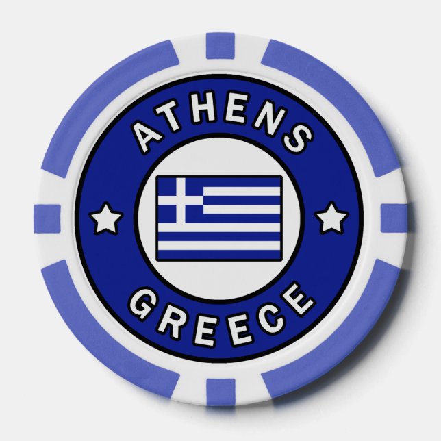 Fichas De Póquer Atenas Grecia (Anverso)