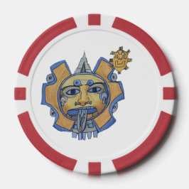 Fichas De Póquer Aztec gold poker chip