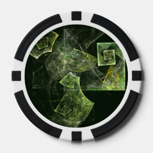 Fichas De Póquer Balanza torcida Resumen Arte