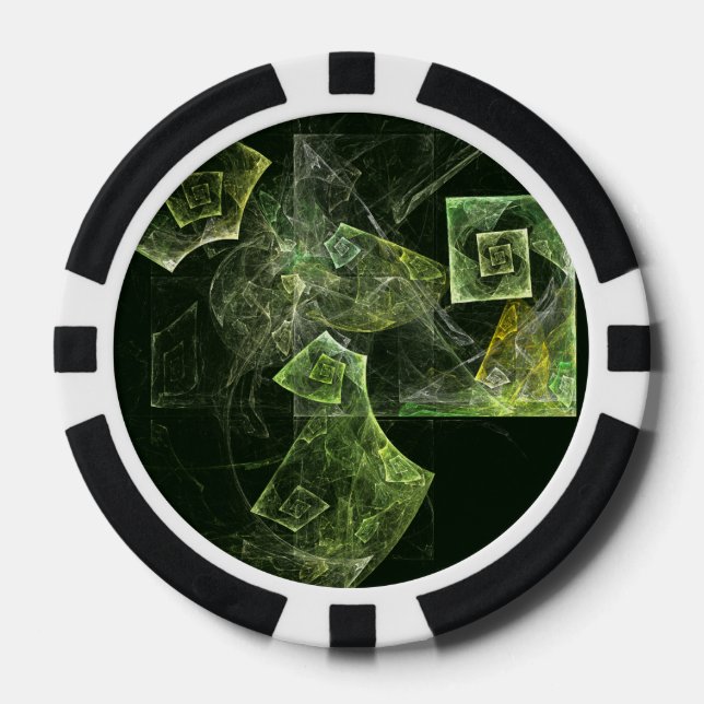 Fichas De Póquer Balanza torcida Resumen Arte (Anverso)