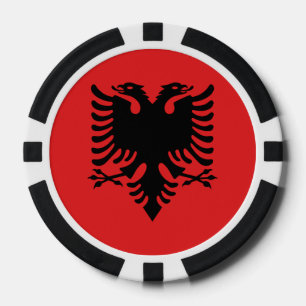 Fichas De Póquer Bandera de Albania