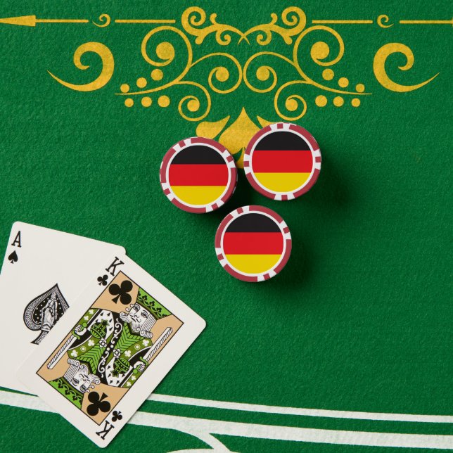 Fichas De Póquer Bandera de Alemania (Mesa de póquer (pila))