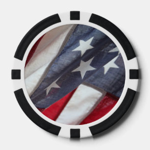 Fichas De Póquer Bandera de Estados Unidos