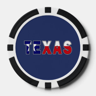 Fichas De Póquer Bandera de Texas