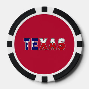 Fichas De Póquer Bandera de Texas