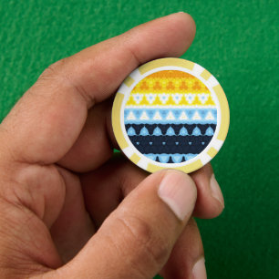 Fichas De Póquer Bandera del Orgullo Boho Groovy Geométrico Resumen