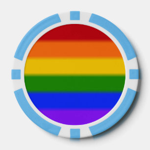 Fichas De Póquer Bandera del orgullo gay arcoiris caído